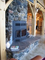 Free standing fireplace
